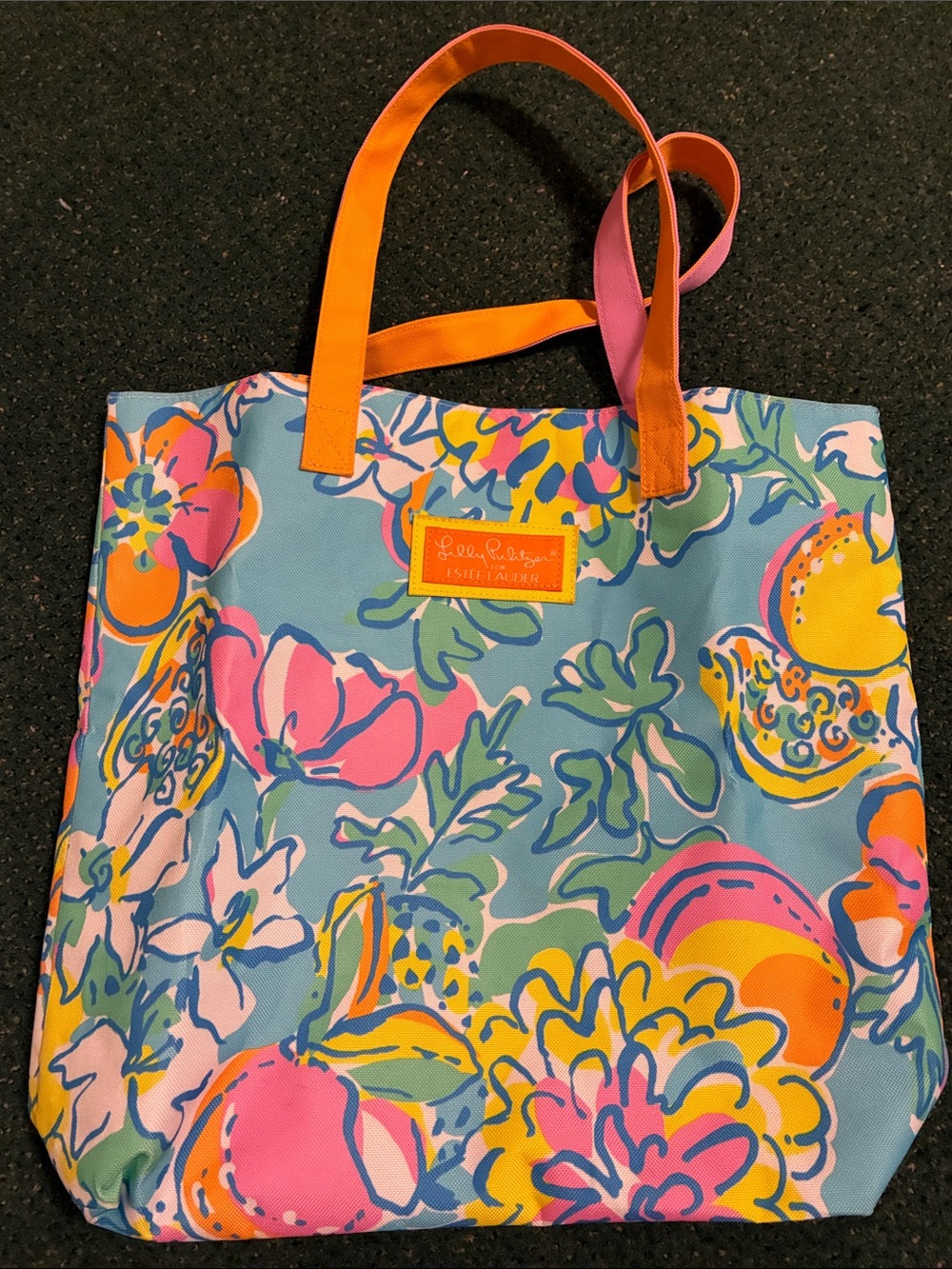 Lilly Pulitzer x Estée Lauder Floral Tote Bag